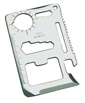 Classic Survival Tool - Credit Card Size, Solid Stainless Steel