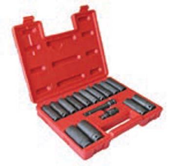 Advanced Tool Design Model ATD-4350 16 Piece 1/2" Drive Deep Metric Impact Socket Set On Sale
