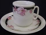 Demitasse cups and saucers set of 6 for Greek Coffee/Espresso