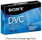 Sony Premium Color DVC Tape 5-Pack