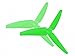 Microheli Plastic 3 Blade Propeller 82mm Tail Blade (GREEN) - BLADE 230 S