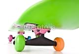 Wallmonkeys Peel and Stick Wall Decals - Colorful Skateboard Isolated on White - Removable Graphic