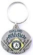 Oakland Athletics Oval Pewter Keychain
