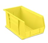 ULINE S-12419 Yellow 15x 8x 7 Plastic Stackable Bins