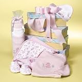 New Arrival Baby Girl Gift Basket - Complete Layette Set