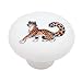 Lady Leopard Decorative High Gloss Ceramic Drawer Knob Image