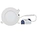Lemonbest Dimmable 6 Watts LED Panel Light with LED Driver , Round Ceiling Recessed Downlight Fixture, Cool White