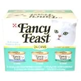 Purina Fancy Feast Canned Cat Food Variety 24PK-Tna/Slm/Cod