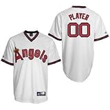 MLB Men's Los Angeles Angels of Anaheim Authentic Jersey Personalized (White, 52/XX-Large)
