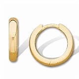Titanium/Platinum Hinged Hoop Earrings (Pair) - 11.5 mm