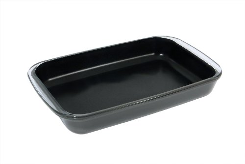 Marinex & Teflon Classica Rectangular 2.3 Quart Non-Stick Roaster, Black