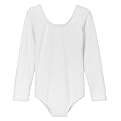 Girls' Long-Sleeve Leotard - White