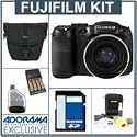 Fujifilm FinePix S1800 Digital Camera Kit - Black - with 8GB SD Memory Card, Camera Case, USB 2.0 SD Card Reader, Professional Lens Cleaning Kit, 4 AA Nickel Metal Hydride (NiMH) 2900 mAH Rechargeable Batteries with 4- Hour AA & AAA Quick Charger, 110/220 volt,