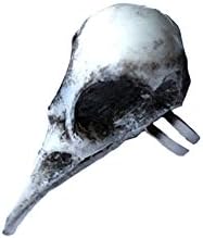 Dahlia Deranged Taxidermy Bird Skull Ring White