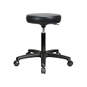 Perch Single lever swivel stool 17-22" (Hard Floor Casters/Black Vinyl)