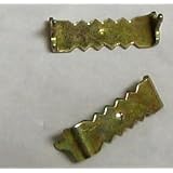 100 Brass Plated Small No Nail Sawtooth Hangers for Hardwood