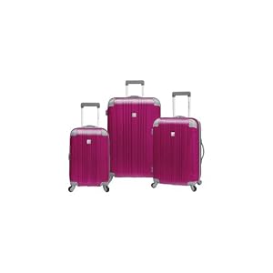 Travelers Choice  Malibu 3 Piece Hard Case Luggage Set Expandable