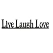 Wood Words with Base - Live Laugh Love