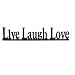 Wood Words with Base - Live Laugh Love