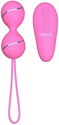 RabbitYoyo Female Vibrating Egg 7 Kinds Strong Vibration Mode USB Rechargeable Waterproof Love Egg Wireless Remote Control Vibrator，Pink