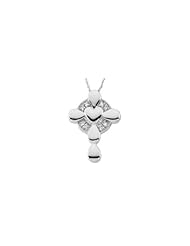 Memory Locket with Stones and Sterling Silver Chain