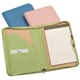 Royce Leather Zip Around Jr. Writing Padfolio Business Accessories