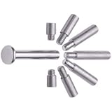Charles Leonard Inc. Aluminum Screw Posts, 0.25 Inch Post Length, Silver, 100 per Box (3701L)