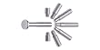 Charles Leonard Inc. Aluminum Screw Posts, 1 Inch Post Length, Silver, 100 per Box (3706L)