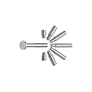 Charles Leonard Inc. Aluminum Screw Posts, 0.38 Inch Post Length, Silver, 100 per Box (3702L)