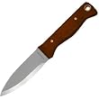 Condor Tool and Knife Bushlore 4.375-Inch Drop Point Blade, Walnut Handle with Leather Sheath (Plain)