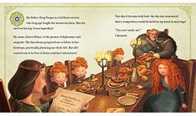 Touch advanced vocabulary words (such as diplomacy and etiquette) to hear them read aloud