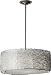 Murray Feiss Lighting F2702/3BS Wired - Three Light Chandelier, Brushed Steel Finish with Silver Org