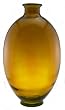 Espana 20.75 Inch Tall Large Oval Glass Vase, Amber