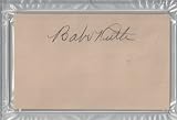Babe Ruth Autographed Index Card Graded 10 PSA/DNA #83108614