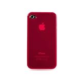 CaseCrown Apple iPhone 4 4G Gel Polymer Case - Red (Fits AT&T Model)