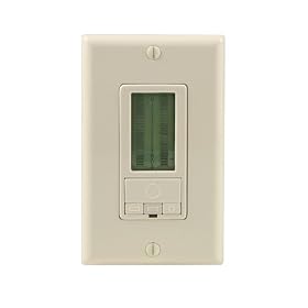 Leviton 6124H-A Leviton 6124H-A Decora LCD Timer Switch (24 Hour), Almond