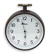 Dakota Designs 2CHY8 Clock, Rnd, Anlg, 11 In, Ceiling Mount, Blk