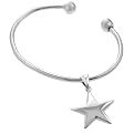 Sterling Silver Star Charm Cuff