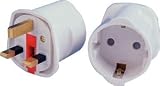 from Lloytron TRAVEL ADAPTOR - European (Schuko) 2-Pin to UK 3-Pin Mains Infrastructure Model EL003