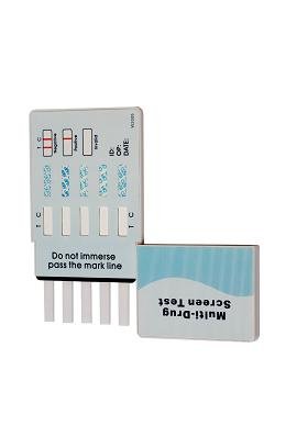5 Panel Drug Test Kit (COC, AMP, THC, OPI, PCP) Dip Card