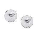 Zack 40306 Duplo Self-Adhesive Round Towel Hook, 1.81-Inch, 2-Piece