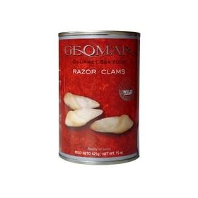 Geomar Chilean Gourmet Seafood, Razor Clams, 15 Ounces