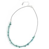 Barse hand strung delicate turquoise bead necklace