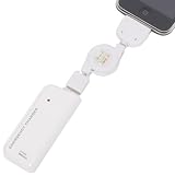 ITPROTECH iPhone/iPod用 乾電池式充電器 LEDライト搭載 巻き取りケーブル付属 ホワイト IPA-CCL-W