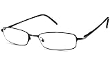 Asset Eyewear Budget Readers Reading Glasses - 1248 Rectangle Gunmetal