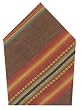 Durable Drill Weave 100% Cotton Brown and Blue Striped Napkins 22x22 Inches Set of Six