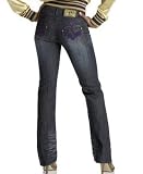 Apple Bottoms - Apple Bottoms Whiskered Straight-Leg Jeans