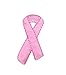 Pink - Breast Cancer Ribbon - Iron on Applique/Embroidered Patch
