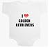 I Love Golden Retrievers Baby Ultrasoft Onesie