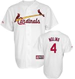 Yadier Molina Jersey: St. Louis Cardinals #4 Home White Authentic Jersey (XXL/54, White)